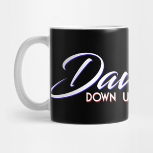 Dave Lee Down Under Logo - Text Only Mug